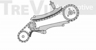 TREVI AUTOMOTIVE kc1002 -  Комплект цепи привода распредвала